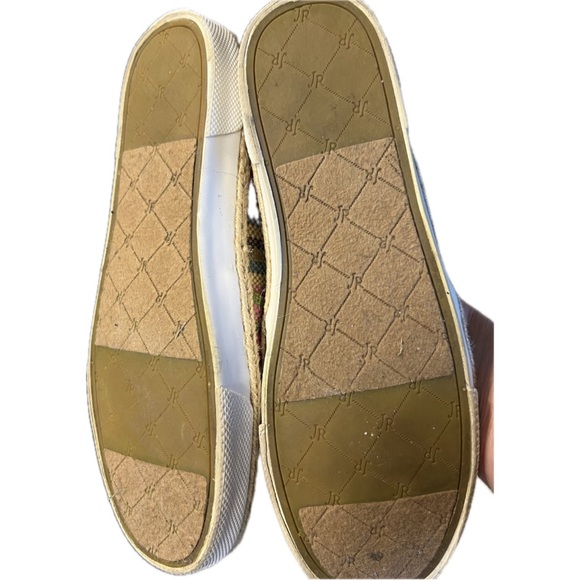 Jack Rogers Tucker slip-on loafers, multi-colored stripe, size 8.5. - Picture 3 of 5